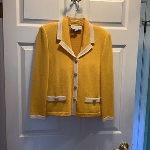 St. John Collection Women’s Knit Jacket Yellow